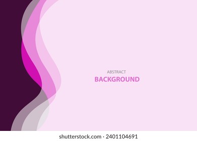 Purple and white wave layer modern background with space for text and message. template design