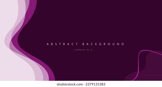 Purple and white wave modern background with space for text and message. template design