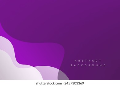 Purple and white wave modern background for concept design. vector illustration