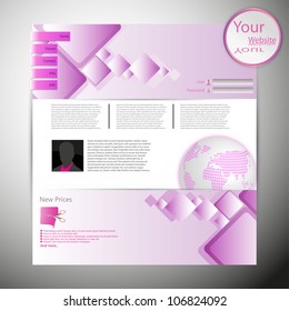 purple white web site design