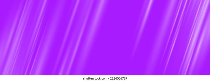 Purple wide abstract background. Bright violet modern abstract banner with stripes. Vector illustration