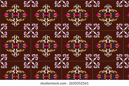 Motif violet de fleur sauvage sur fond crème, motif harmonieux à l'aquarelle, motif harmonieux de fleur, doodle d'été, dessins pour enfants et bébés à utiliser comme tissu ou papier.