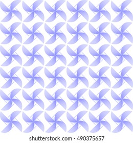 Purple windmill on a white background. Warm and gentle tone. Seamless pattern.