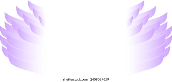 purple wings stripes web banner gradient design background