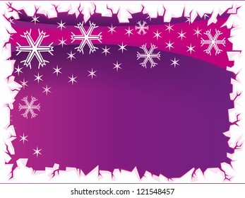 Purple winter background