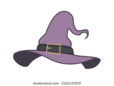 Purple witch hat or cap for Halloween