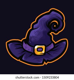 Purple Witch Hat Stock Vector Art & Illustration