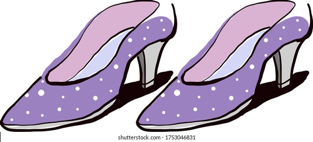 lilac coloured shoes