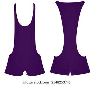 Violette Ringeruniform. Vektorgrafik