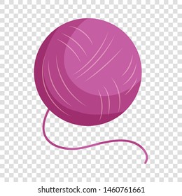 Purple yarn ball icon. Cartoon illustration of purple yarn ball vector icon for web