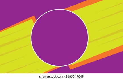 Fondo Abstractas púrpura y amarillo con círculo central