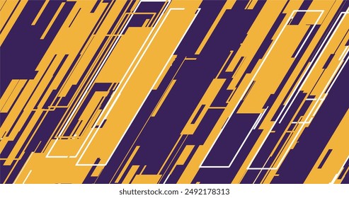 fondo morado y amarillo con líneas