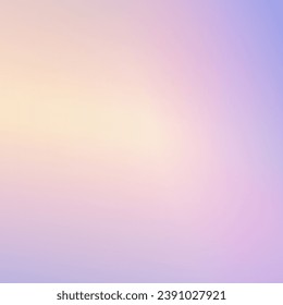 Purple, yellow and blue gradient blur background. Abstract square shape background. Iridescent color social media backdrop.