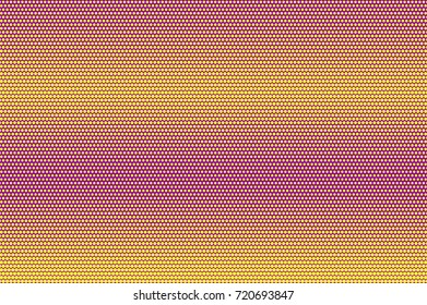Purple and yellow dotted halftone vector background. Round gradient halftone pattern. Retro style halftone banner template. Aqua green dotted pattern. Abstract dotted backdrop. Pop art surface style