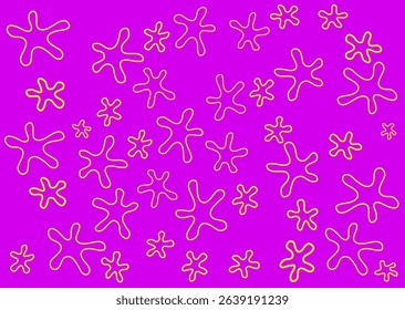 Purple with yellow floral tropical backdrop, Hawaii summer theme.