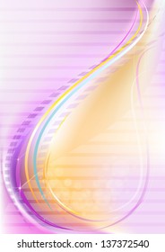 Purple yellow gradient mesh with slender stripes and lights