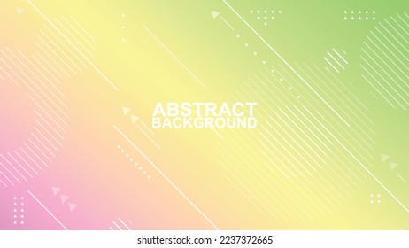 purple yellow and green gradient abstract modern geometric line circle and triangle background. speed play modern background