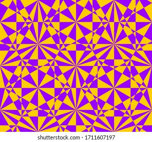 Purple and yellow polygons seamless pattern