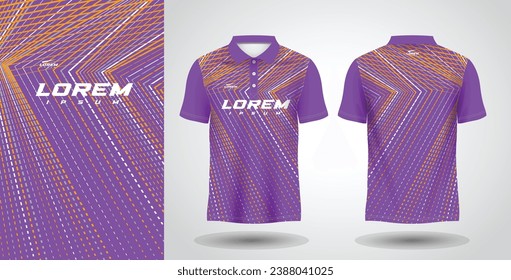 purple and yellow sublimation polo sport jersey design