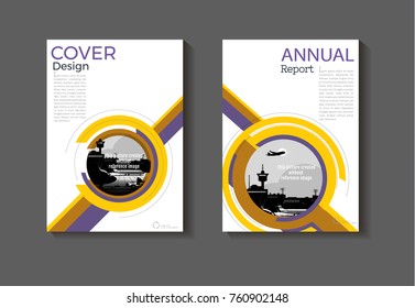 purple  and  yewllow abstract  cover design cover background  modern book Brochure cover  template,annual report, magazine and flyer layout Vector a4