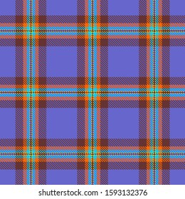 Purple,Brown,Orange,Blue and Yellow Tartan Plaid Scottish Seamless Pattern. Texture from tartan, plaid, tablecloths, shirts, clothes, dresses, bedding, blankets and other textile.