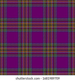 Purple,Orange and Green Tartan Plaid Scottish Seamless Pattern. Texture from tartan, plaid, tablecloths, shirts, clothes, dresses, bedding, blankets and other textile.