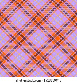 Purple,Orange,Brown,Yellow and Blue Tartan Plaid Scottish Seamless Pattern. Texture from tartan, plaid, tablecloths, shirts, clothes, dresses, bedding, blankets and other textile.