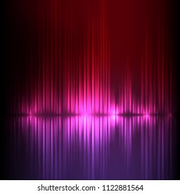 Purple-red wide wave abstract equalizer