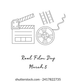 For the purpose of celebrating Reel Film Day, the single line art is good.