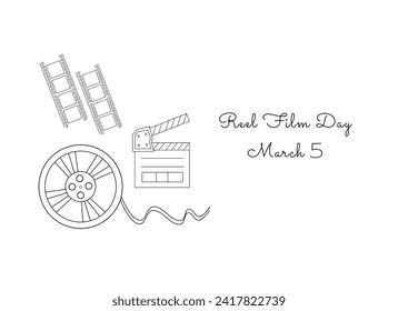 For the purpose of celebrating Reel Film Day, the single line art is good.