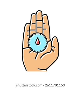 purpose compass motivation color icon vector. purpose compass motivation sign. isolated symbol illustration