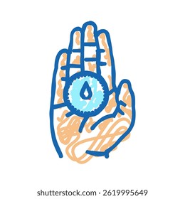 purpose compass motivation doodle icon sketch vector. purpose compass motivation sign. isolated symbol illustration