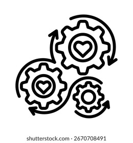 Purpose Engine Icon Element For Design