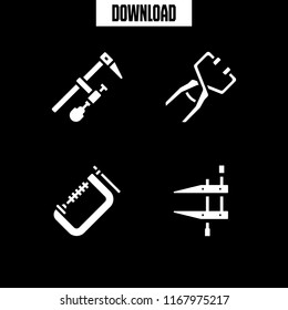 purpose icon. 4 purpose vector set. clamp icons for web and design about purpose theme