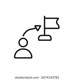 coleção de ícones de propósito .estilo de design com fundo