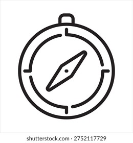 Purpose icon. Compass icon. Icon symbol for purpose, direction, mission, goal, guidance, navigation, orientation, strategy, focus, compass. Vector illustration
