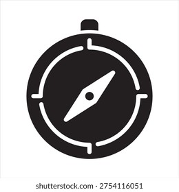 Icono de propósito. Icono de brújula. Símbolo de ícono para propósito, dirección, misión, meta, guía, navegación, Orientación, estrategia, enfoque, brújula. Ilustración vectorial