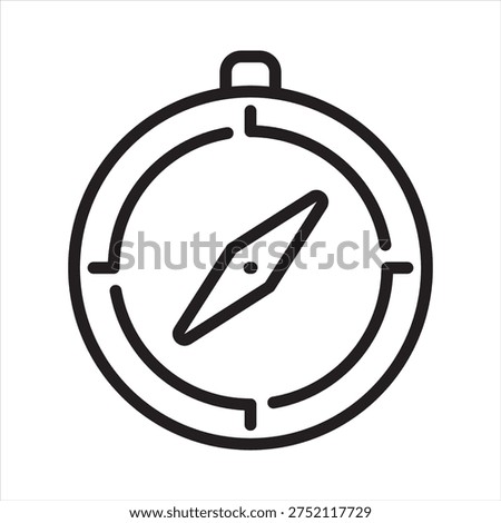 Purpose icon. Compass icon. Icon symbol for purpose, direction, mission, goal, guidance, navigation, orientation, strategy, focus, compass. Vector illustration