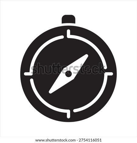 Purpose icon. Compass icon. Icon symbol for purpose, direction, mission, goal, guidance, navigation, orientation, strategy, focus, compass. Vector illustration