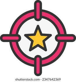 Purpose Icon image. Suitable for mobile application.