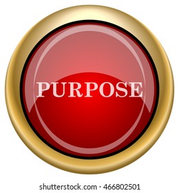 Purpose icon. Internet button on white background. EPS10 vector.
