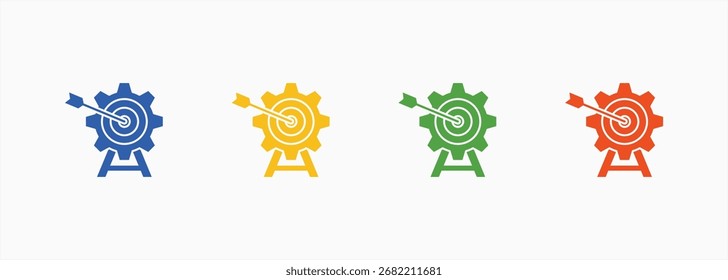 Purpose Icon Set Color Multiple Style Collection