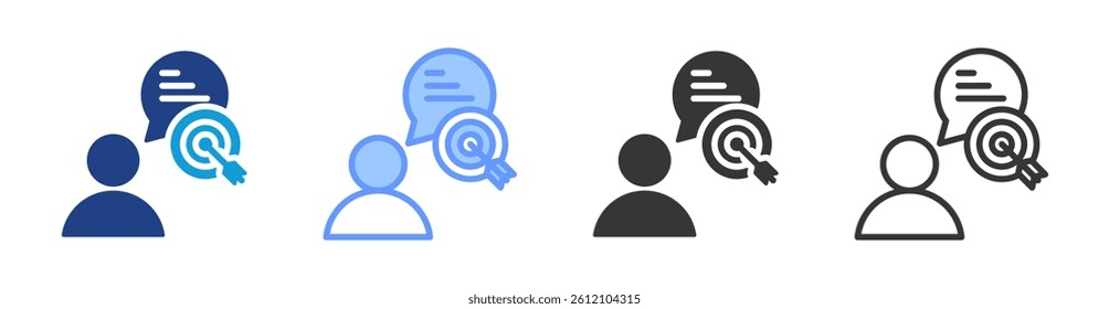 Purpose icon set multiple style collection