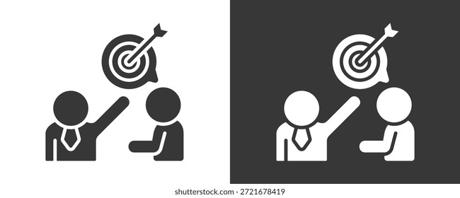 Conjunto De Iconos De Propósito Colección De Vector Aislada En Blanco Y Negro