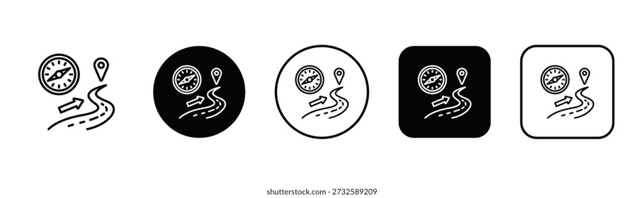Estilo de fondo blanco y negro del icono del propósito