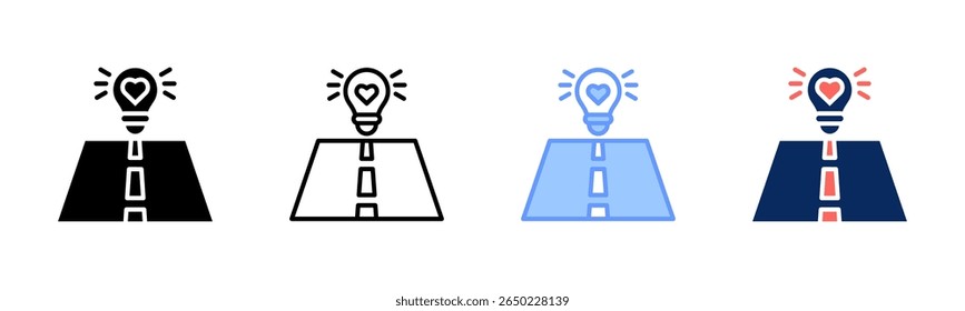 Purpose Light icon sheet multiple style collection
