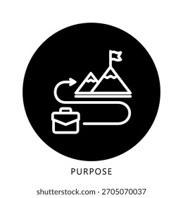 Ícone de Finalidade da Mini Ilustração. Use Para Conceitos Modernos, Impressão, Ui, Kit Ux, Desenvolvimento De Web E Aplicativos. Vetor Relacionado Ao Financiamento De Negócios, Gestão E Muito Mais