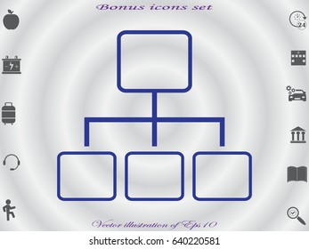 purpose scheme, document, icon, vector illustration eps10