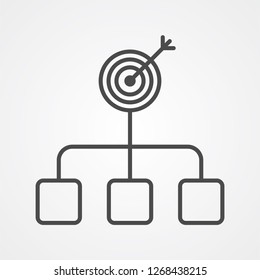 Purpose vector icon sign symbol