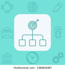 Purpose vector icon sign symbol